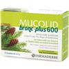 Farmaderbe Mucolid Bronc 600 Plus - Integratore alimentare per la tosse grassa, 14 bustine