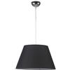 ONLI Lampada Sospensione con Paralume in Tela Colore Nero