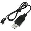 YUNIQUE GREEN-CLEAN-POWER - Cavo Caricatore USB SM-2P 250mAh per RC Auto, Ni-Mh 4.8V | Ricarica Rapida, Gioco Oltre 18 Min | Adatto per Droni, Auto Radio, Nero, Plastica