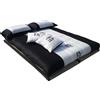 Vivere Zen Set Copripiumino Kanji + federe. (versione fascia larga - colore a scelta) (Copripiumino 160x220 cm (singolo 1 federa))