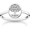 Thomas Sabo anello da donna Albero dell'Amore con pietre bianche argento sterling 925 TR2375-051-14