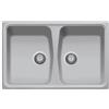 SP0792 Spazio Plados - Lavello a due vasche - Colore Alluminio