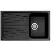 SP0861 Spazio Plados - Lavello a una Vasca con Gocciolatoio - Colore Nero
