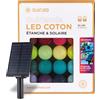 GuirLED Ghirlanda per esterno sfere luminose LED - Impermeabile IP65 - Pannello solare alta efficienza - On/Off automatico -Arlequin - 32 Sfere