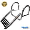 pimar Scaletta telescopica Inox 4 Gradini con corrimano per Barca Gommone plancette