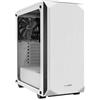 be quiet! Pure Base 500 Window White Case PC con 2 ventole Pure Wings 2 140mm, copertura superiore ottimizzata per silenzio e flusso d'aria, supporto radiatori fino a 360mm