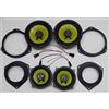 GENERALCAR Kit altoparlanti + supporti + cavi per Fiat Grande Punto Anteriori e Posteriori