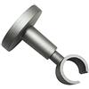 Gardinia Supporto da soffitto con Piastra di Fissaggio in Metallo, Binario Singolo, Aperto, incl. Kit di Montaggio, Serie Kira, Ø 19 mm, Argento