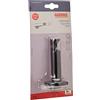 GARDINIA Supporto con piastra per asta per tende, 1 Supporto per asta, Chiuso, Kit montaggio incluso, Serie Chicago, 20 mm diametro, Ottone opaco