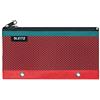 LEITZ Urban Chic, Astuccio a due Tasche, Fori per l'Inserimento nei Raccoglitori ad Anelli o Meccanismi a Leva, Rosso Chiaro, 20,5 x 11,5 cm