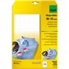 SIGEL LP716 Lotto di 750 etichette forate, 3,8 x 5,5 cm, 200 g