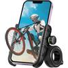 BTNEEU Porta Cellulare Bici, Supporto Telefono per Moto Universale Anti-Shake, Supporto Smartphone per Bici Manubrio MTB Scooter 360° Rotabile Compatibile con 3.5-7.0 iPhone Samsung Huawei (Nero)