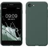 kwmobile Custodia Compatibile con Apple iPhone SE (2022) / iPhone SE (2020) / iPhone 8 / iPhone 7 Cover - Back Case per Smartphone in Silicone TPU - Protezione Gommata - verde blu