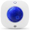 Chuango WS-105 Sirena interna wireless - Allarme antifurto con luce stroboscopica blu lampeggiante - Sistema di sicurezza delle prestazioni per la casa - Volume 90 dB - Compatibile con accessori