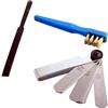XLTECH 300204 Kit pulizia candele e valvole: spazzola/lime/10 spessori da 0,1 a 0,9 mm