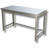 Ristoattrezzature Modello: 106302019,Tavolo in acciaio inox 110x70x85h cm su gambe con telaio