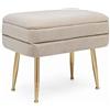 Konte.Design Panca singola contenitore PAVLINA beige 50X35X42 cm