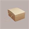 SCOTTON 5 Pz Scatola per Confezioni Regalo Porta Colomba di Pasqua1000g in Carta Avana Segreto con Cordini 235x335H140mm