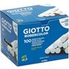GIOTTO Gessetti Robercolor - lunghezza 80mm con diametro 10mm - bianco - Giotto - Scatola 100 gessetti tondi (unità vendita 1 pz.)