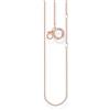 Thomas Sabo Collana con Ciondolo in Oro Rosa in Argento Sterling 925, Lunghezza 38-45 cm
