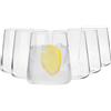 Krosno Bicchieri Acqua Gin Tumbler Vetro | Set di 6 | 430 ML | Collezione Avant-Garde | Ideale per la Casa, Ristorante e Ricevimenti | Adatto alla Lavastoviglie