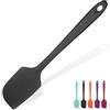 U-Taste 35.6cm Grande Spatola Flessibile Silicone: U-Taste 315℃ Resistente al Calore Leccapentola di Gomma Raschietto Antiaderente, Utensile da Cucina per Miscelazione Raschiare (Nero)