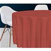 Soleil d'ocre Pavone Tovaglia, Poliestere, Rosso, Diametro 180 cm