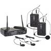 Eikon Proel EIKON WM300DH Doppio radiomicrofono UHF wireless con ricevitore + Archetto