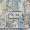 Stamperia Blocco Carta Scrap Double Face 10 Fogli, 5 (12x12) -Blues, Multicolore, 30,5 x 30,5 cm