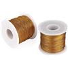 jijAcraft Filo d'oro Spago Dorato, 100m, Spessore 1mm, per Artigianato, Decorazione di Natale, Confezioni Regalo, Hobby Creativi (2 pezzi)
