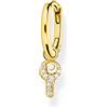 Thomas Sabo Orecchini 925 argento zirconia_cubica Donna, Oro, OneSize - CR701-414-14