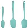U-Taste Spatole in Silicone Set di 3: 315℃ Resistente al Calore, Gomma Flessibile senza BPA Spatola, Raschietto per Pentole Antiaderenti per Cucina Cottura Miscelazione (Acqua Sky)