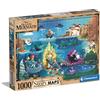 Clementoni Maps-The Little Mermaid - Puzzle, Medium, 1000 pezzi, Multicolor, 39664