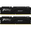 Kingston Ram DIMM DDR5 32GB Kingston 5600MHz CL40 1.25V 2 kit Fury Beast Nero [KF556C40BBK2-32]