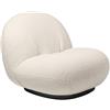 GUBI poltrona con base girevole PACHA LOUNGE CHAIR - 11601-KARAKORUM-001-BLACK-BASE