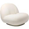 GUBI poltrona con base girevole PACHA LOUNGE CHAIR - 11601-HARP-24-PEARL-GOLD-BASE