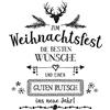 Rayher timbro Weihnachtsfest, gomma su supporto in legno, 8x9cm, per decoro regali fai da te, biglietti d'auguri, etichette, decorazioni natalizie, 29141000