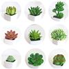 Lahviuu Succulente Piante Artificiali,9 Pezzi Mini Piante Grasse Finte Pianta Finta Decorative Bonsai Finto Decorazioni Casa Faux Flower per Tavola, Casa,Ufficio,Balconi,Giardino (senza vaso di fiori)