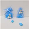 Nenè SACCHETTINO CONFETTI SEGNAPOSTO BOMBONIERA NASCITA BATTESIMO COMPLEANNO MAGNETE MACCHININA BIMBO NEONATO