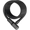ABUS Serratura a Cavo spiralato Booster 6512K/180 - Serratura per Bicicletta in Cavo spiralato superflessibile Livello di Sicurezza 4-180 cm