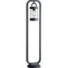 Trio Leuchten 404160142 - Lampada da esterni per vialetti Sambesi, in alluminio pressofuso nero opaco, acrilico trasparente, non inclusa 1 x E27.