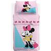 Caleffi 1002872 Cotone Disney Minnie Rosa Copriletto Primaverile per Singolo Letto, Taglia Unica (19151)
