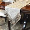 TOPLUXE Runner da Tavola in Tessuto Damascato, Decorazione per Tavolo da Pranzo/ Cucina/ Ristorante/ Banchetto/ Festa (33x180cm, Champagne Limpido)