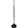 Oehlbach Radio Rod Antenna FM DAB+ ad asta per ricezione radio stereo DAB+ FM FM (75 ohm, antenna telescopica, base magnetica, adattatore coassiale F) nera 17207