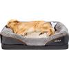 JOYELF XLarge letto per cani in memory foam, letto per cani ortopedico e divano con rivestimento rimovibile e lavabile cuccia per cani di taglia grande e giocattoli squeaker come regalo