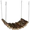 Bubimex - Ponte in Legno Naturale al 100% - Accessorio giocoso per roditori - Coniglio, porcellino d'India, Criceto - da Appendere alla Gabbia - Facile Installazione - Gioco, Decorazione e Ambiente -