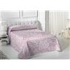 VIALMAN Copriletto Bouti Leggero Sofia 29 con un design in cashmere per letto matrimoniale da 150 cm | Copriletto cachemire 150 | Copriletto Paisley 250 x 270 cm, colore rosa