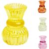 Talking Tables Piccolo Portacandele in Vetro Giallo per Candele a Stelo o Tea Light - Decorazioni Pasquali, Natale, Estate, Matrimonio