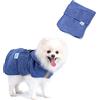 Nobleza Accappatoio per Cani e Gatti in Microfibra Con Velcro, Super Assorbente e Ad Asciugatura Rapida, Cinque Taglie, Morbido Asciugamano (S)