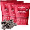 MAIKAI Confezione da 3x100g Snack naturali per cani e gatti-Bocconcini essiccati sani-Premietti addestramento- puntini quotidiani-senza conservanti-monoproteico-ideale dieta BARF